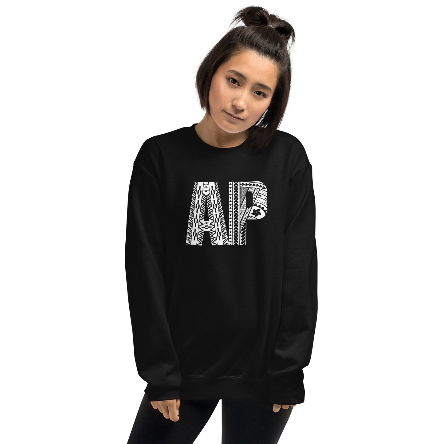 AP Tribal Crew Neck - White Logo