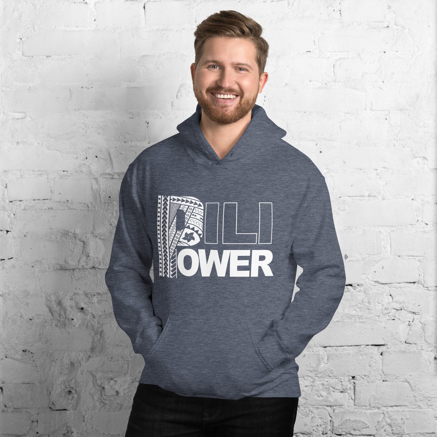 PILI POWER Hoodie - white logo